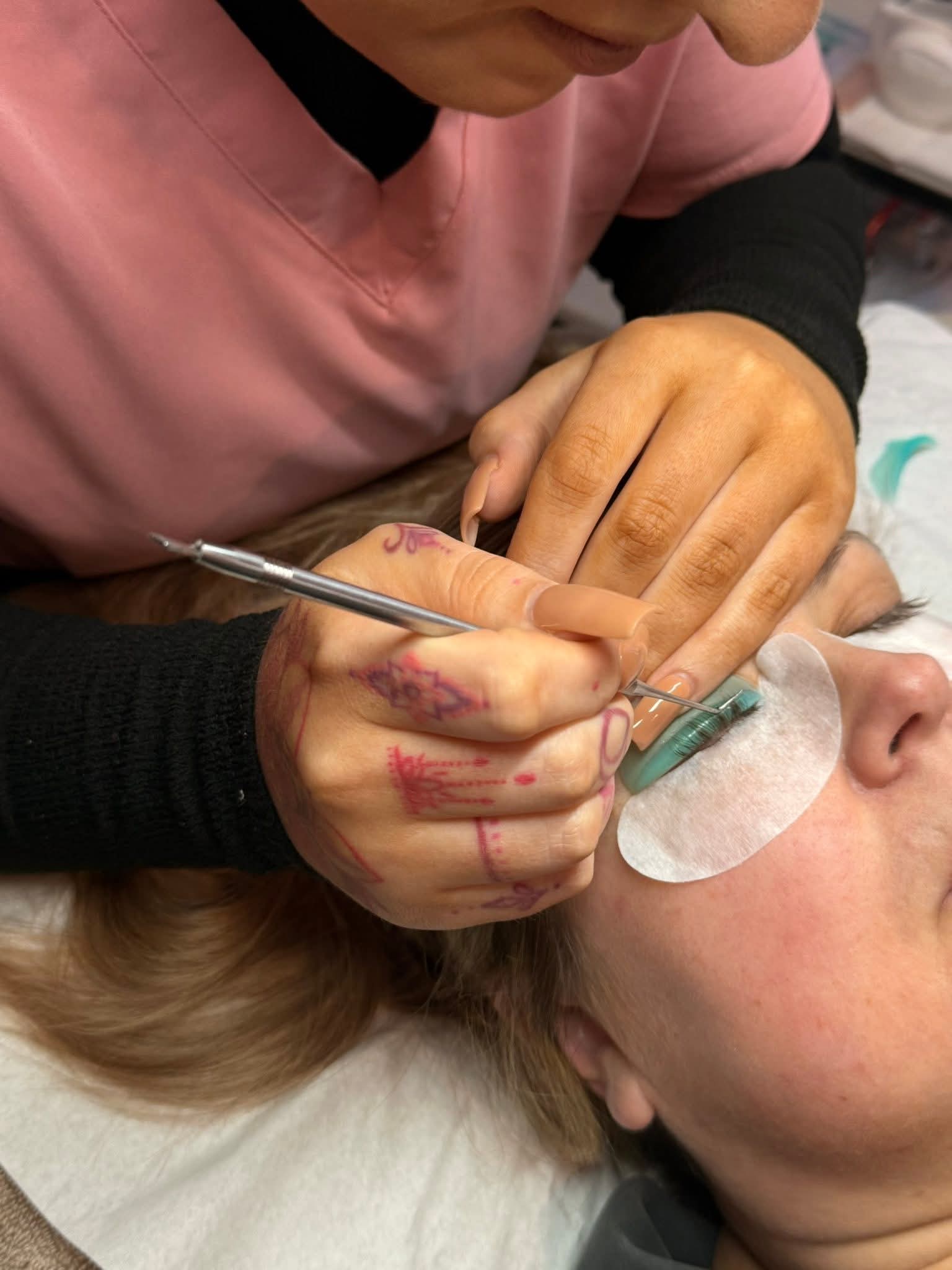 Lash extension application at Glow And Go Lounge, Bangor NI