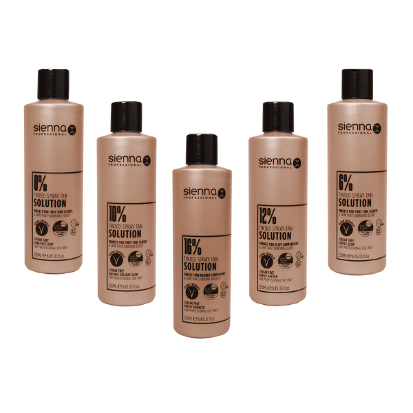 Sienna X Professional Spray Tan Solution Range